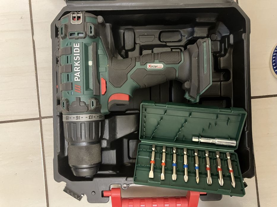 wiertarko-wkrętarka akumulatorowa Parkside PABS 20-Li G8 nowa