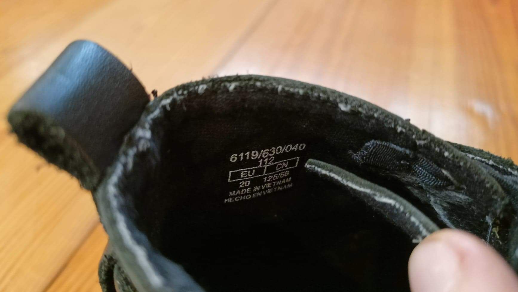 Buty Zara r.20 skórzane czarne trzewiki