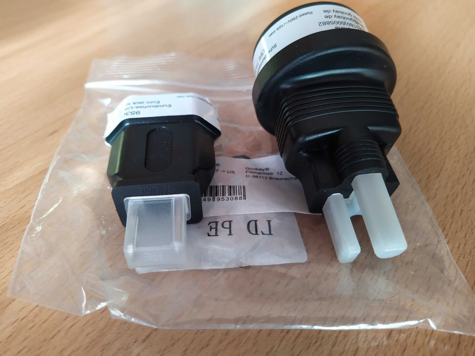 Adaptador de tomada de viagem USA-Europa