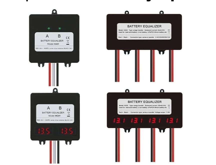 Балансир для гелевих, AGM АКБ 24 В, 48 з індикаторами plc 10 еквала