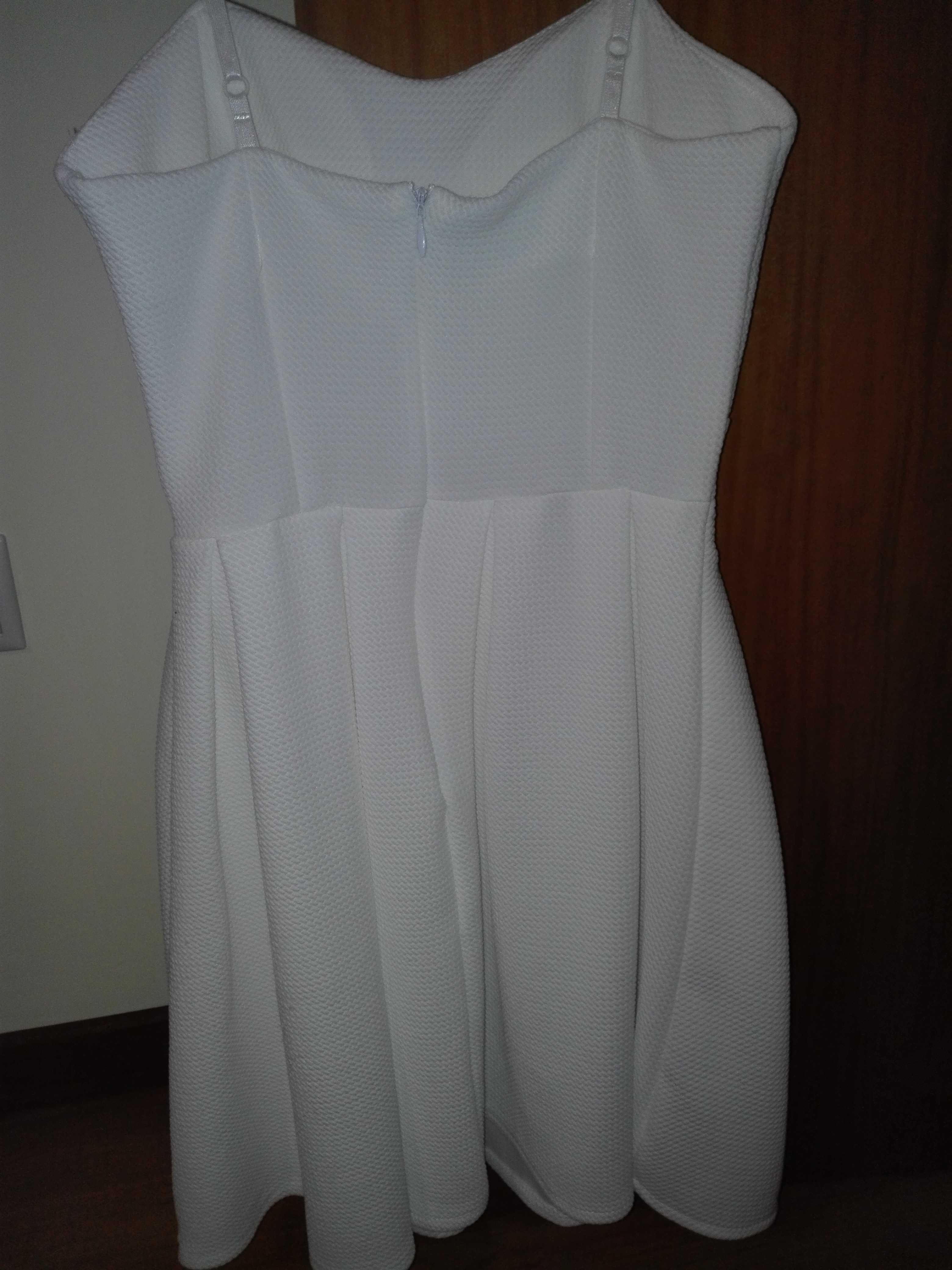 Vestido curto branco