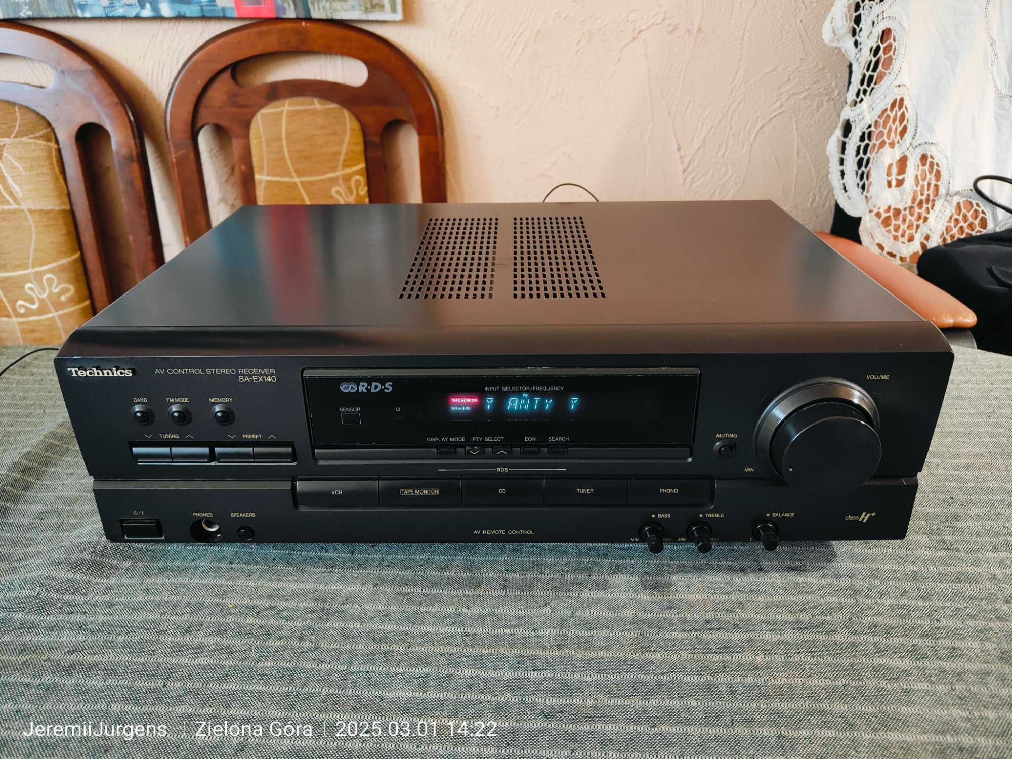 TECHNICS W Pełni Sprawny Amplituner Audio Stereo SA-EX140