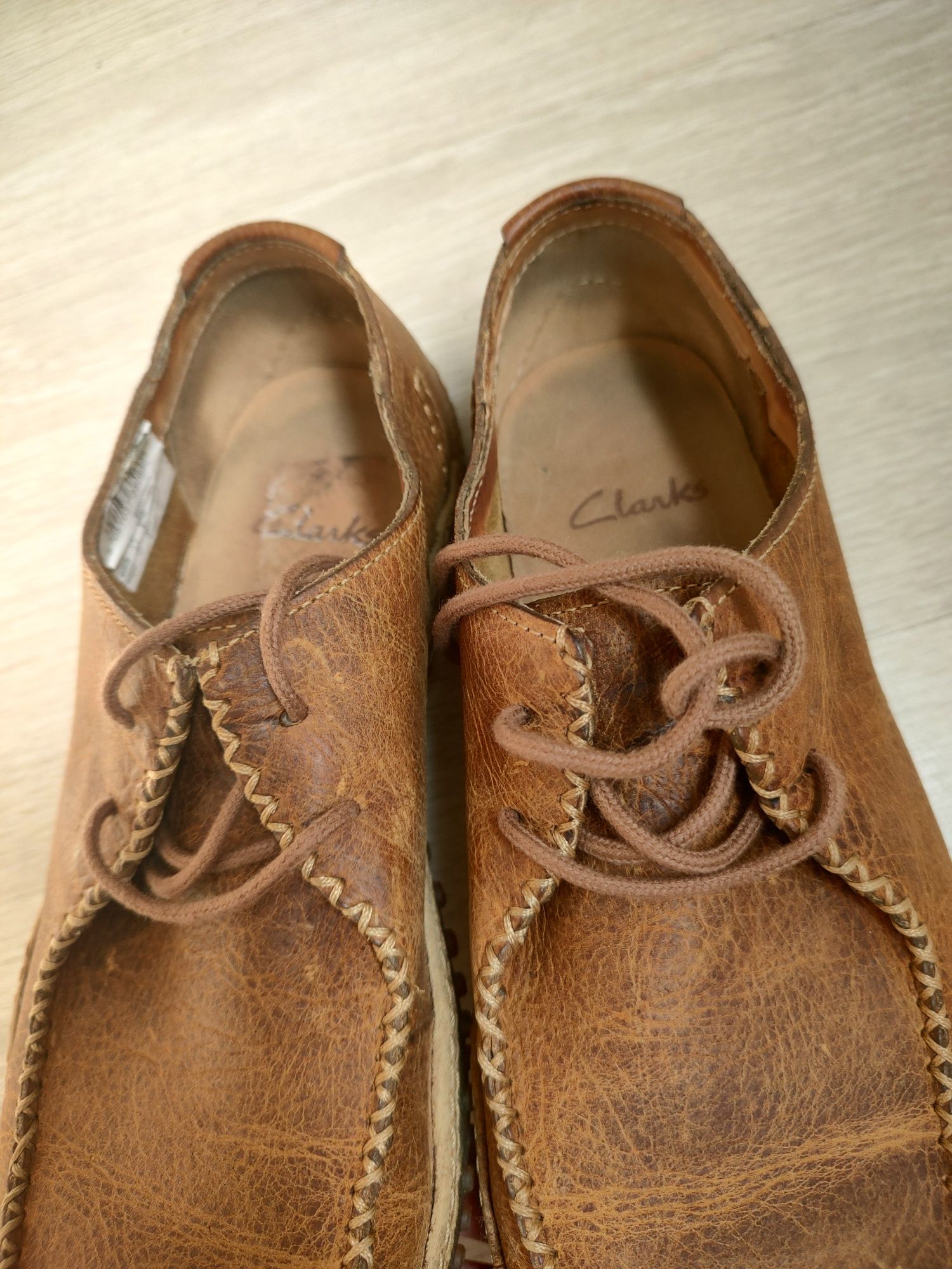 Clarks 41 р.коричневые