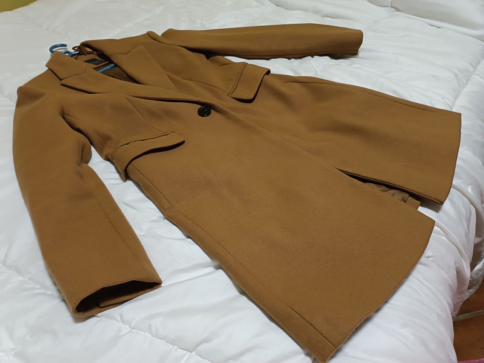 sobretudo cor camel S