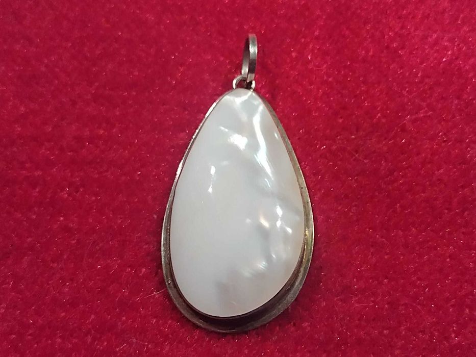 Srebrna duża zawieszka