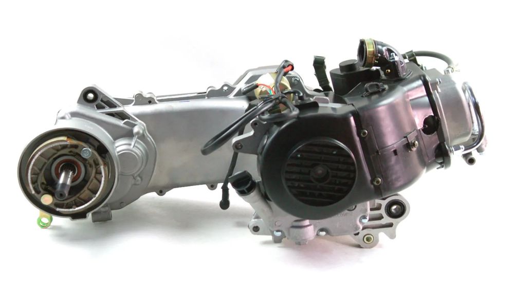 Silnik skuter 50cc 4T GY6 139QMB, 139QMA koło 12 cali pokr. 430mm dł. wałek