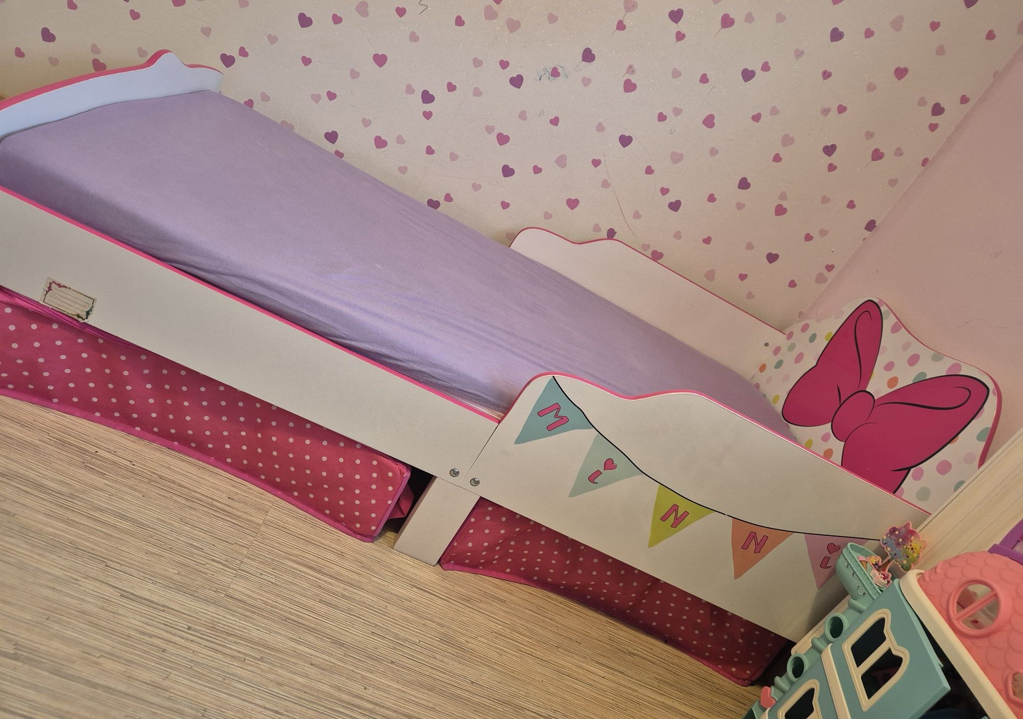 Łóżko łóżeczko Myszka Minnie z materacem