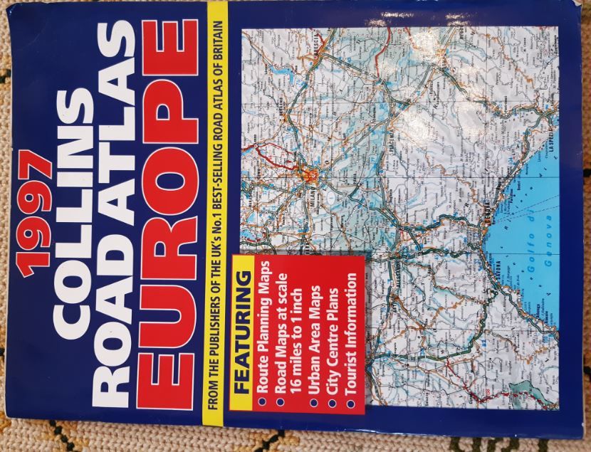 Atlas Antigo/1997/ de Estradas Europa COLLINS ROAD ATLAS EUROPE