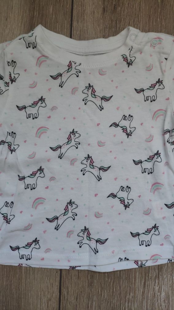 Zestaw dwa T-shirty koszulki Fox & Bunny 68cm