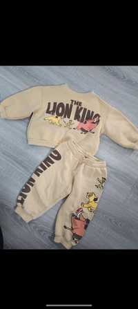 Komplet Zara spodnie bluza król lew