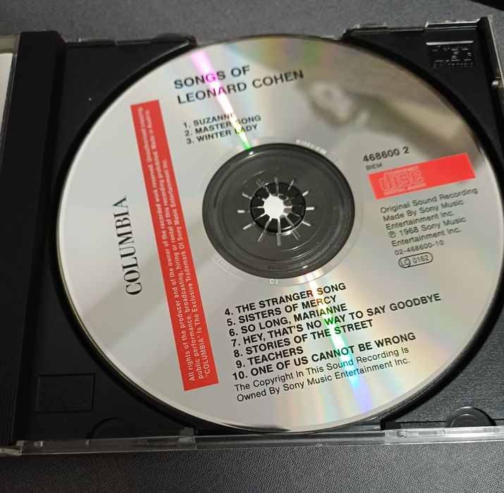 CD Songs of Leonard Cohen