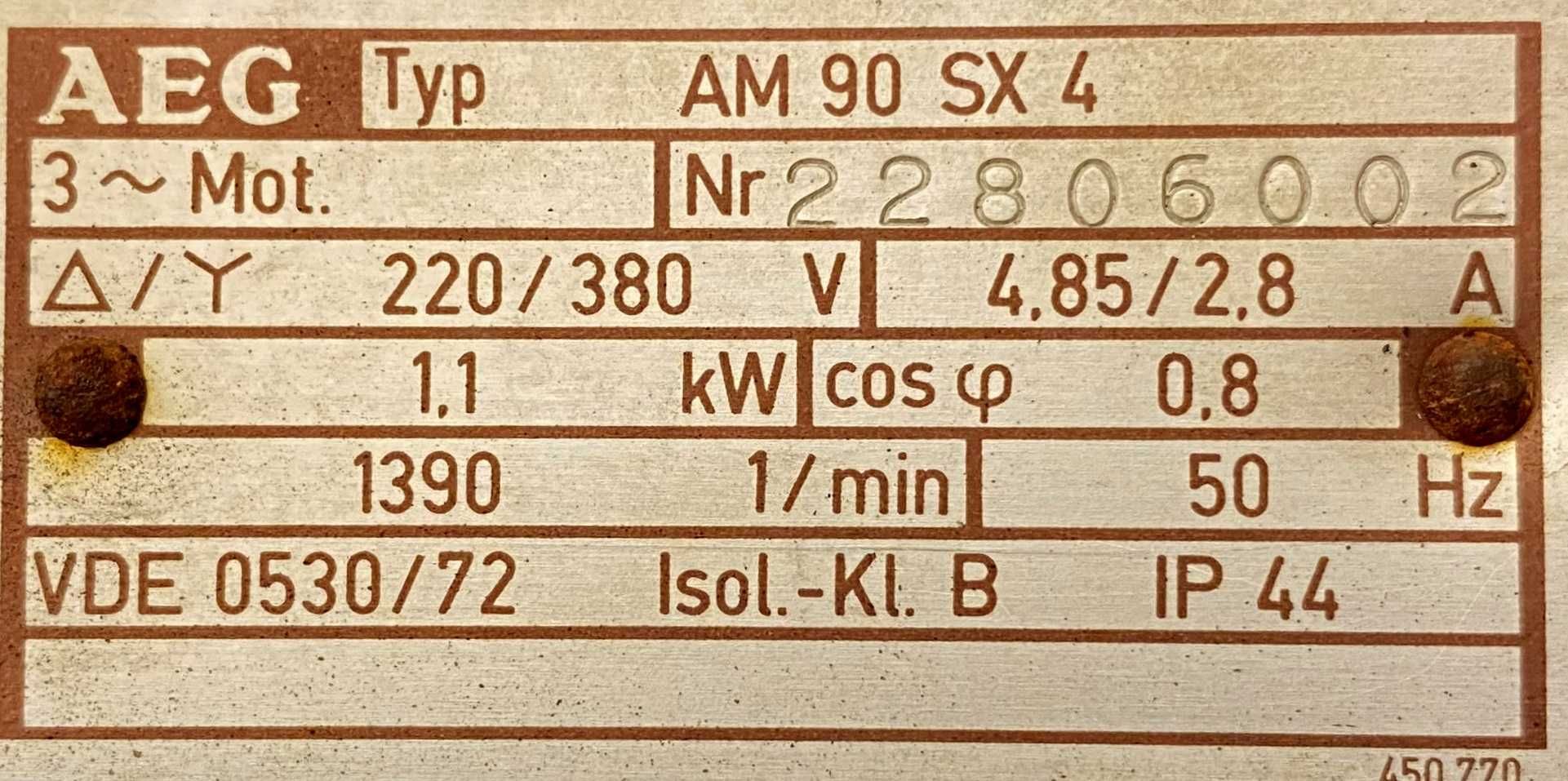 pompa próżniowa 1,1kW 1390obr. DUO 030 A