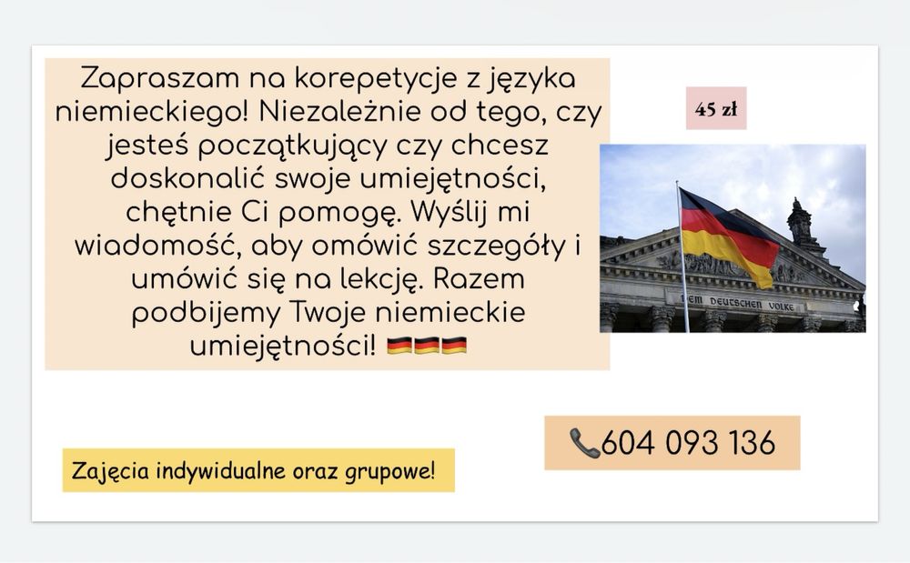 Korepetycje niemiecki