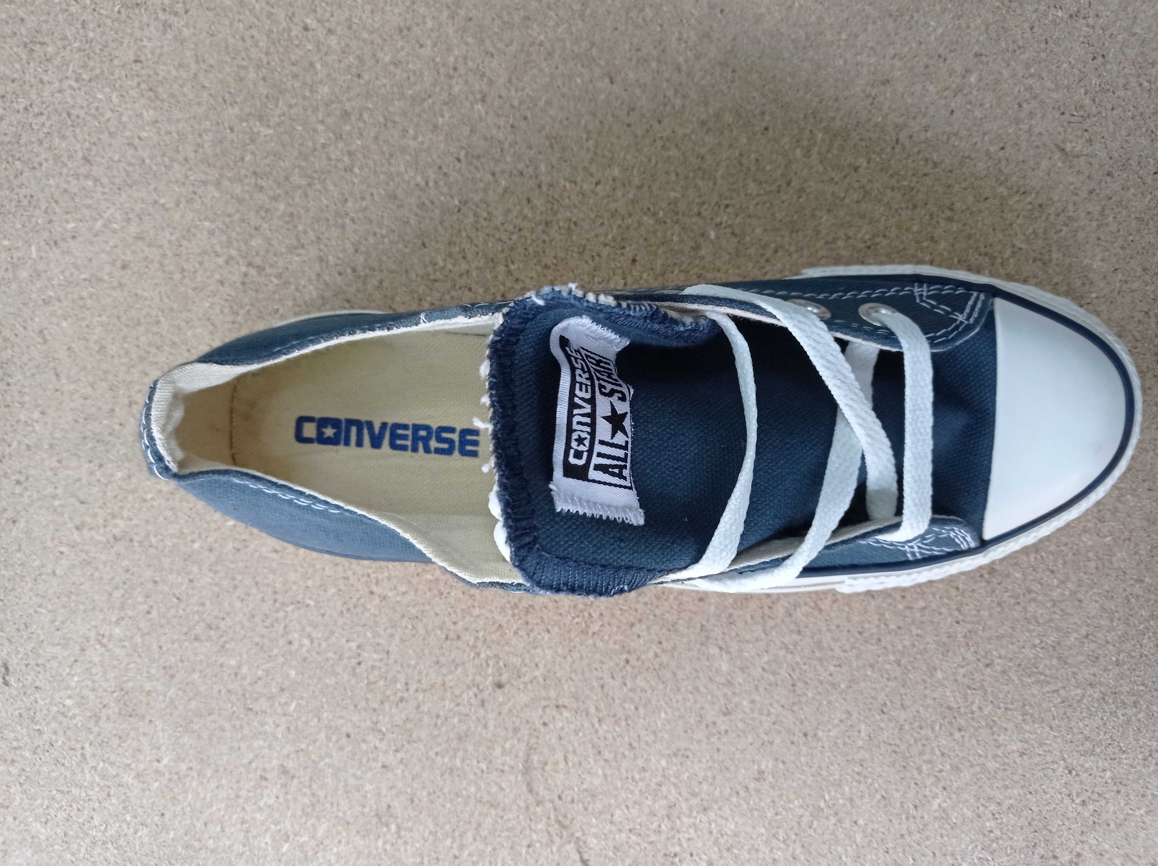 Кеды Converse низкие джинсовые синие (кеды конверс синие)