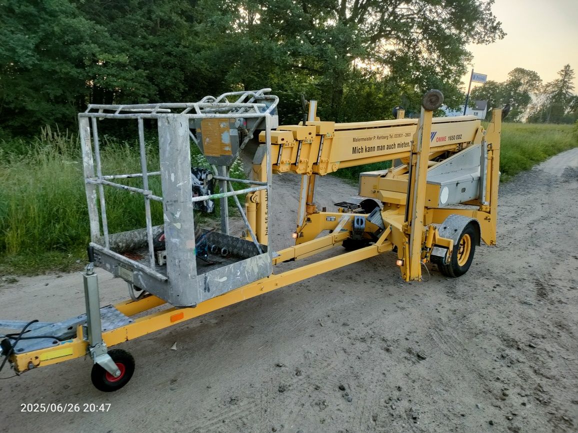 Omme lift 1650 podnośnik na przyczepie zwyżka
