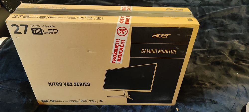 Monitor Acer Nitro VG2 Series Vg272 xbmiipx IPS 240Hz GSync