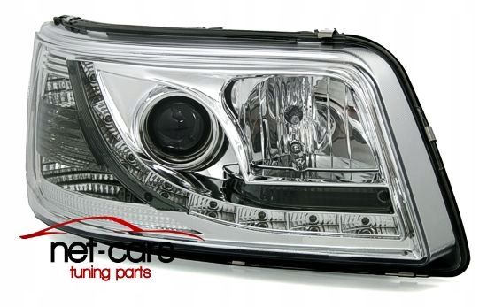 Reflektory lampy przednie przód VW T5 04-09 DAYLINE LED Chrom