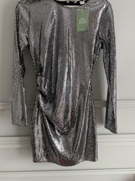Sukienka bodycon z cekinami H&M M