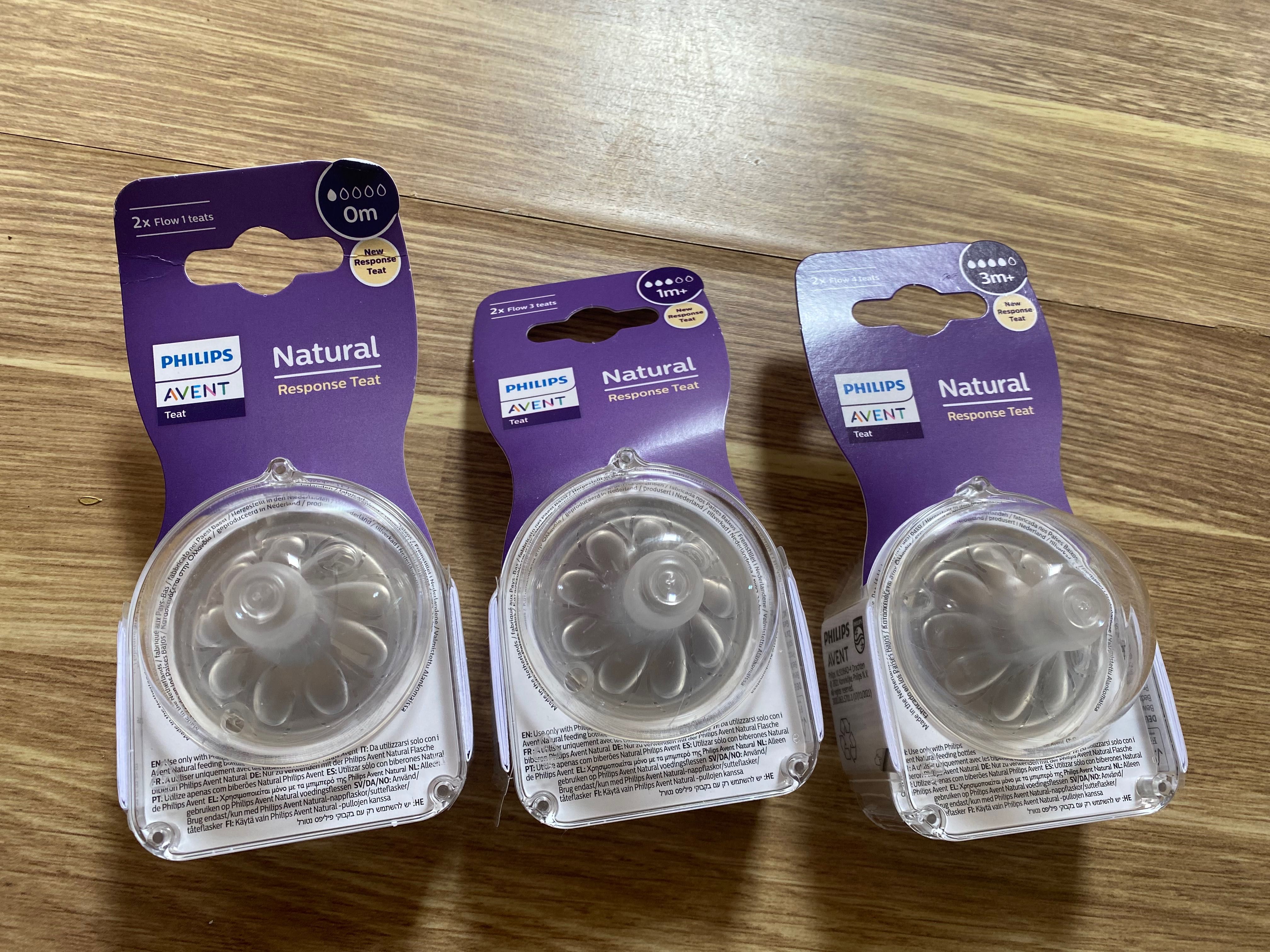 Новые сменные соски Avent natural response classic 0 1 3 6+ бутылочки