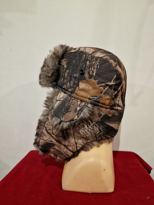 Nowa Czapka Alpha myśliwska uszatka kamuflaż trekkingowa roz,60,xl,xxl