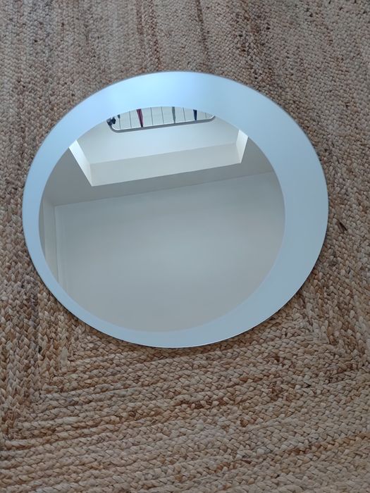 Espelho redondo 70 cm+foco