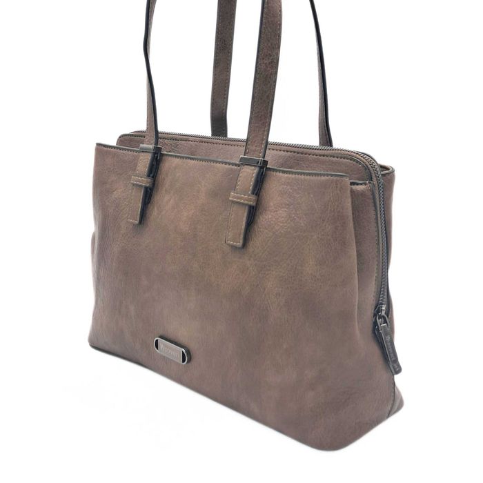 Brązowy kuferek YYcoveri torebka soil