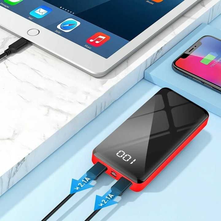 POWERBANK 30000mAh przenośna ładowarka usb