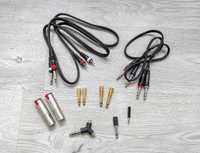 Переходники аудио кабеля Jack 3,5 6,3 RCA XLR тюльпани