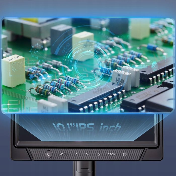 Mikroskop Cyfrowy Powiększenie 1600X 12MP 28 LED Ekran HD IPS 10" 32GB