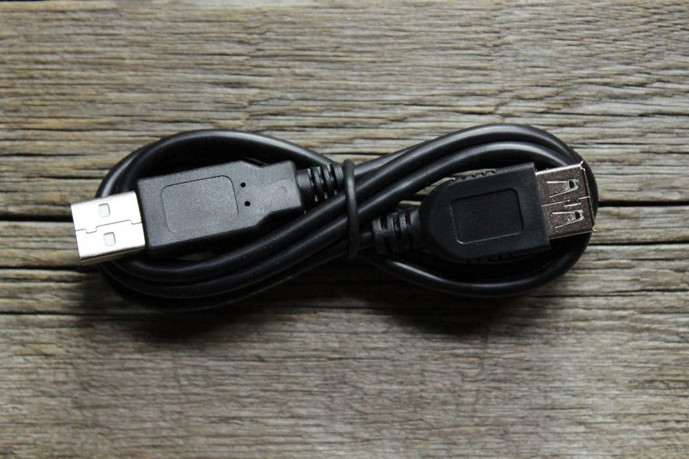 Кабель Удлинитель USB 2.0 Тип AM-AF ("ПАПА"-"МАМА") Черный