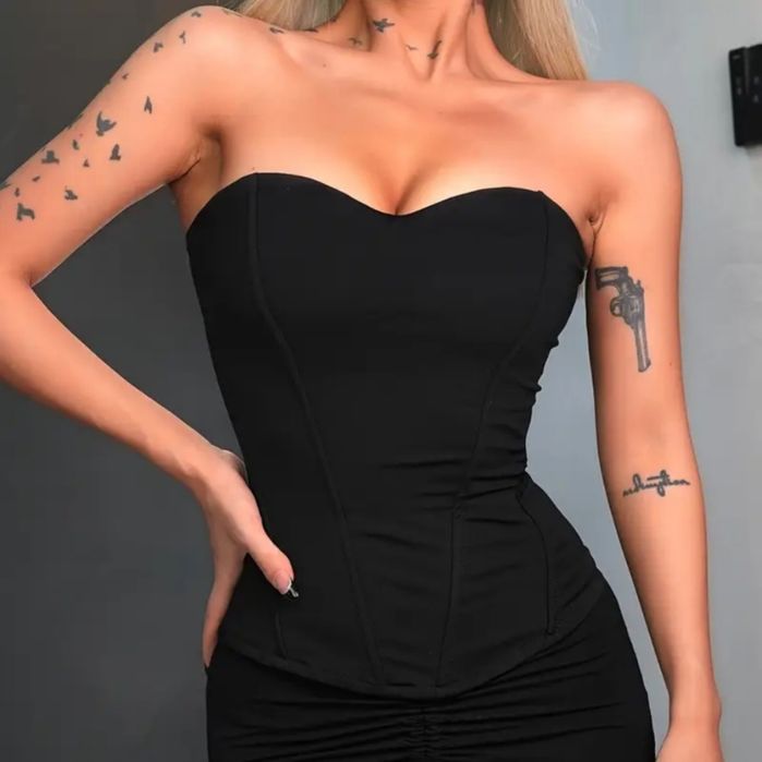 Корсет чорний ідеальний L, M, S
