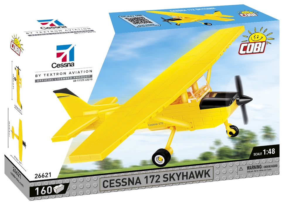 Klocki Cobi 26621 Samolot Cessna 172 Skyhawk-Yellow 160 El.