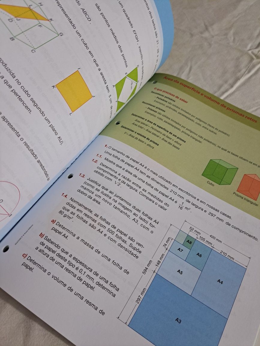 Caderno de tarefas 8 ano - Matemática Dinâmica
