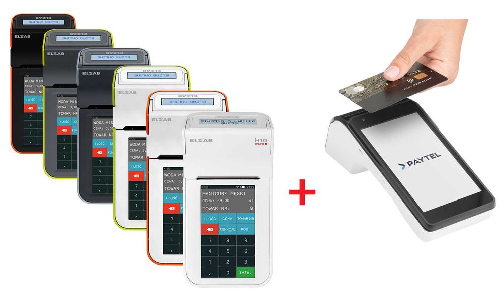 Kasa fiskalna Elzab K10 online + terminal PayTel w cenie