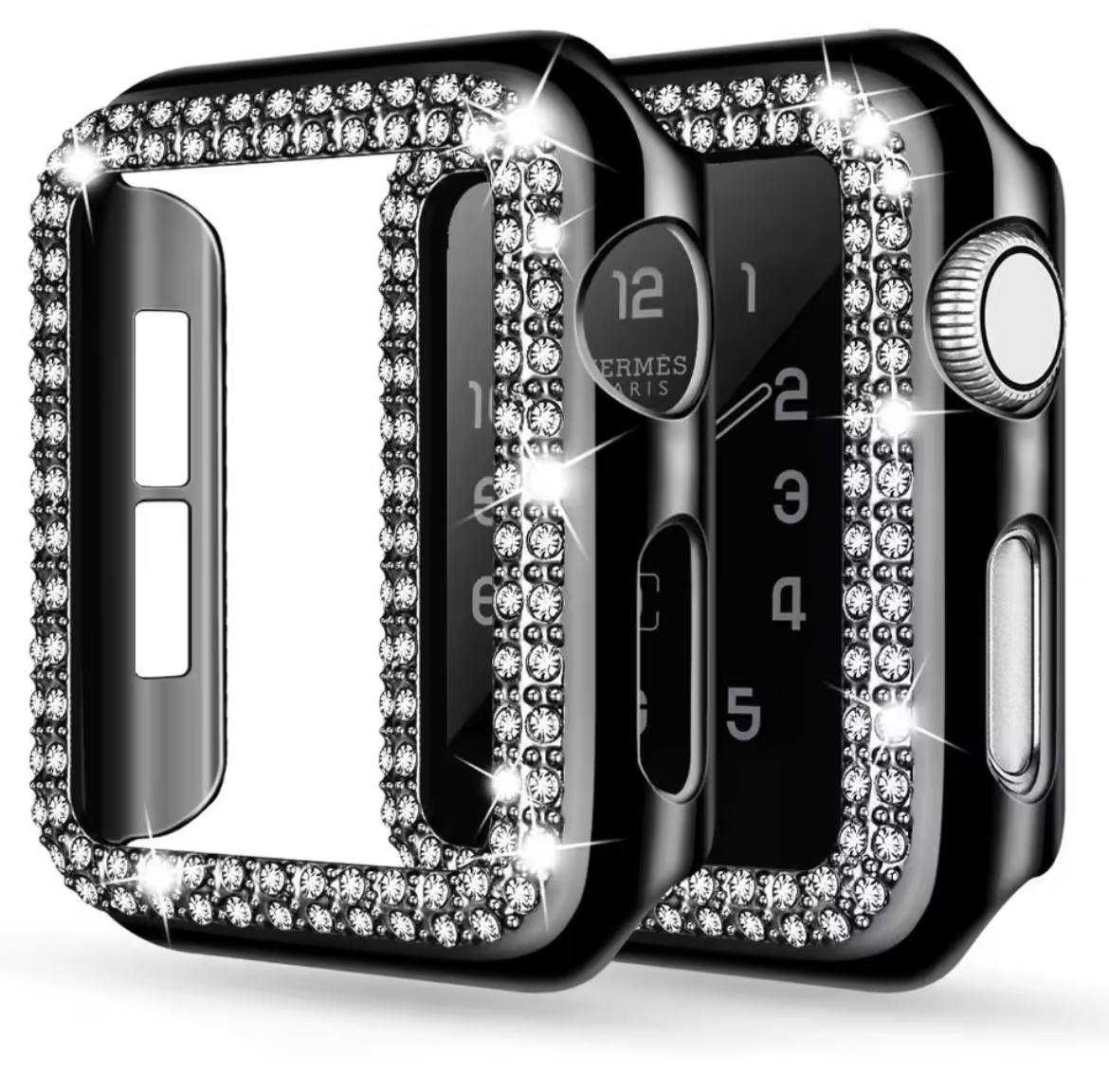 Чохол бампер зі стразами для Apple Watch на всі серії чехол