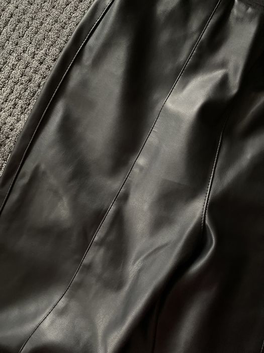 Легінси H&M,легінси шкіряні h&m,чорні шкіряні легінси