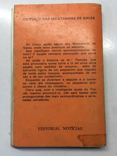 Livro - 'Os Cinco' nas Montanhas de Gales