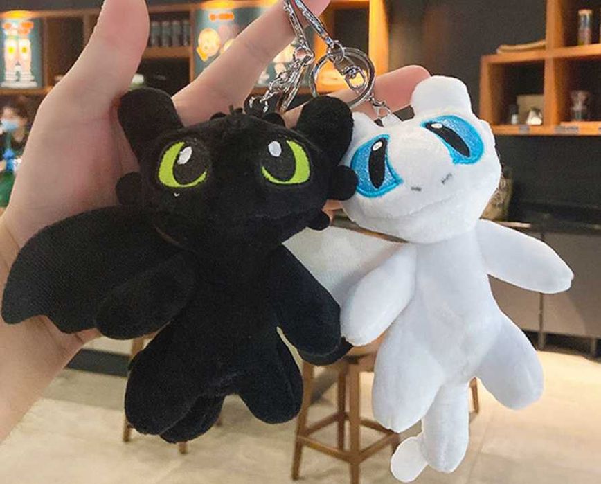 Набор 2шт игрушка дракон беззубик и фурия приручить дракона брелок