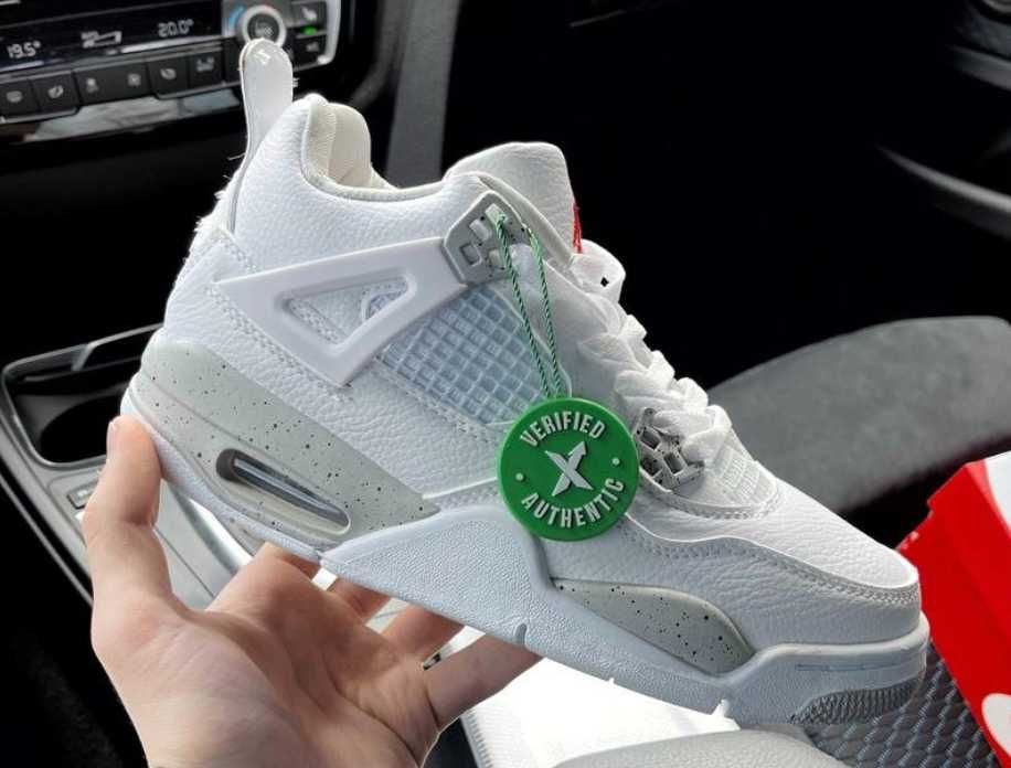 Кожаные кроссовки Nike Air Jordan 4 Retro найк аир джордан 4 (36-45)