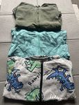 3 bluzy 128 wzór dinozaury