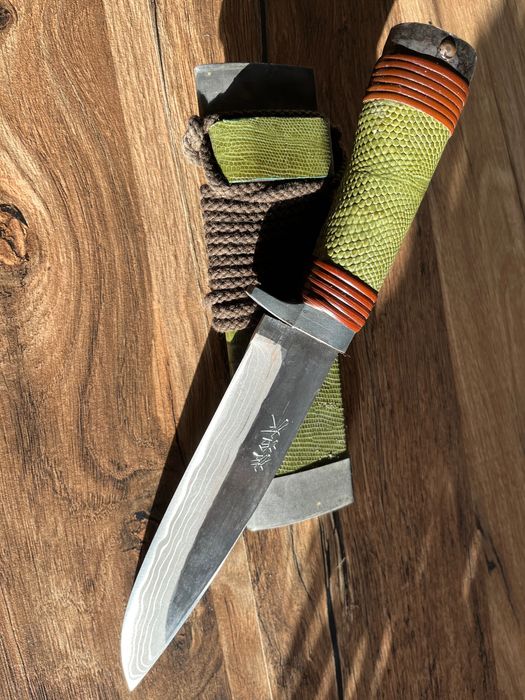 Kanetsune -wyjątkowy japoński nóż typu Drop Point Hunter - NOWY !