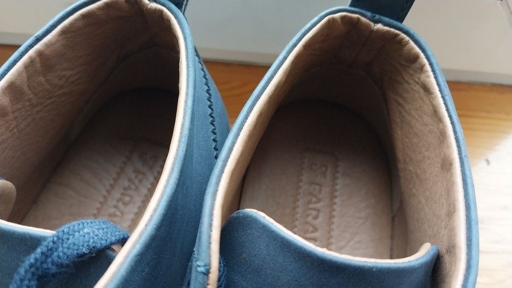 Продам мужские кожаные демисезонные полуботинки  - кроссовки .