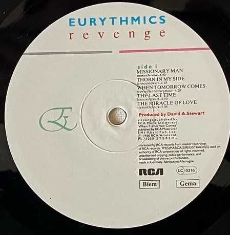 Eurythmics – Revenge