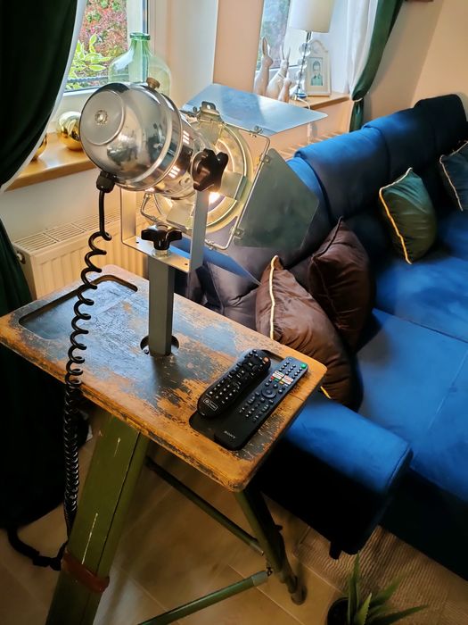 Lampa podłogowa loft, wojskowa, militaria