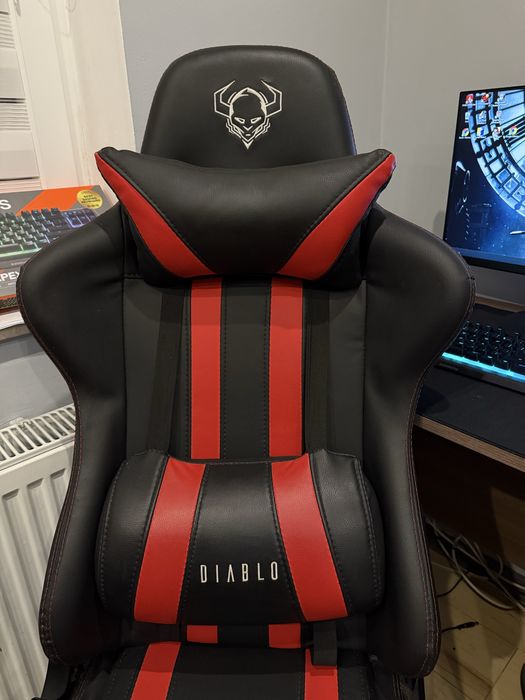 Fotel Krzeslo  Gamingowy Diablo X-Chairs Czarno Czerwony