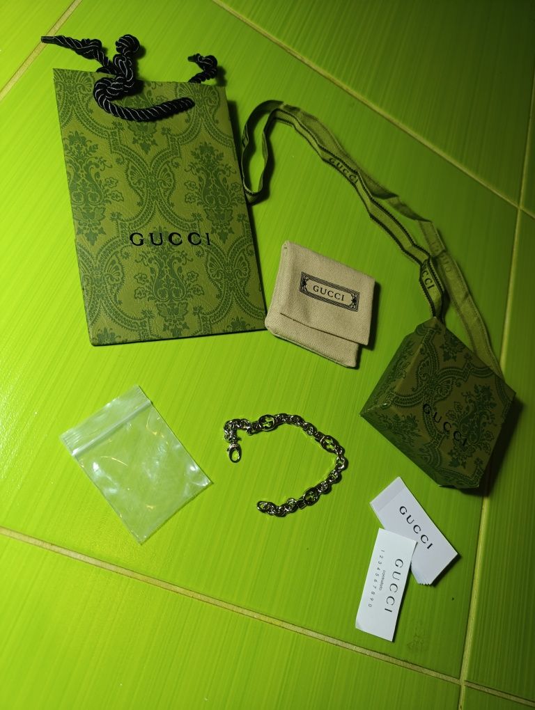 Цепочка кулон на руку Gucci / підвіска на руку Гуччі