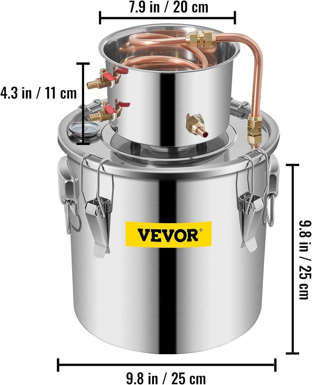 Побутовий дистилятор / Бытовой дистиллятор Vevor 11,4 л