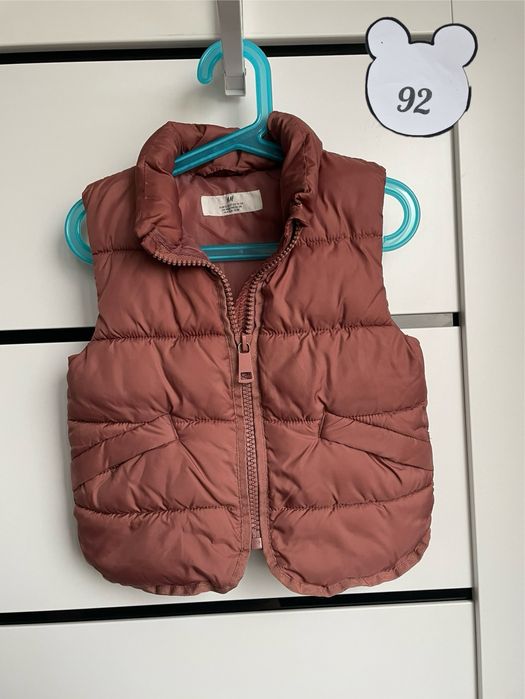 Bezrekawnik chlopiecy H&M ceglano brązowy 92