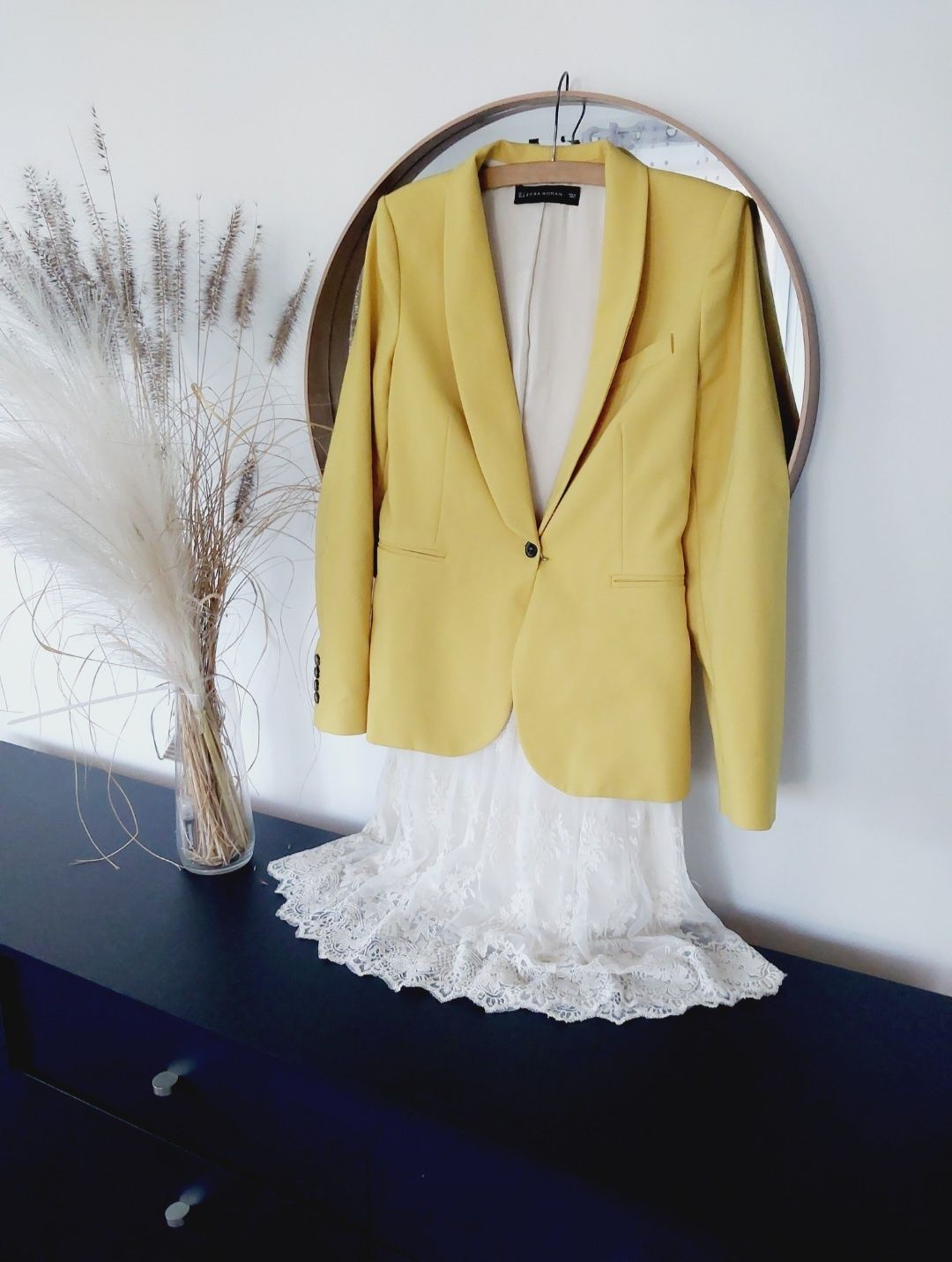Marynarka zara butter yellow 36S