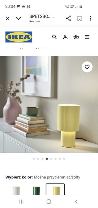 Lampka lampa stołowa nocna Spetsboj